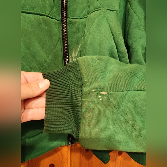 Vintage Thrashed John Deere Zip Sweatshirt - Picture 3 of 8